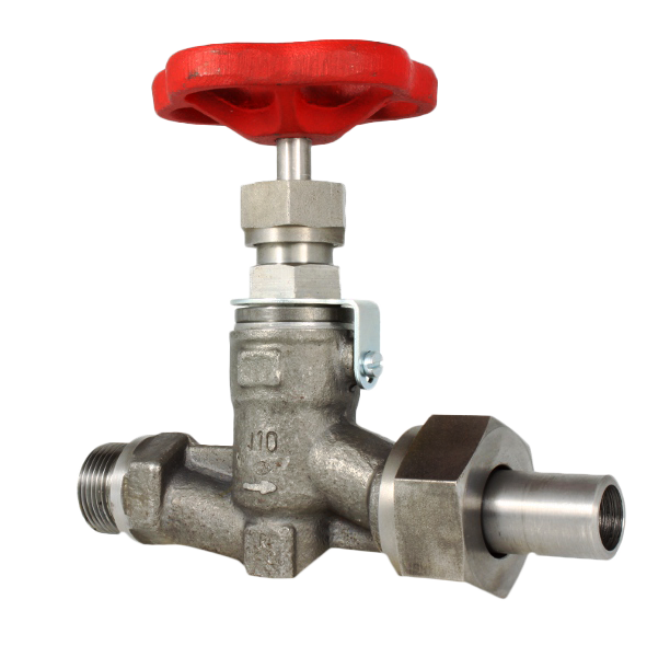 GLOBE VALVE CAST STEEL STRAIGHT WITH WELDING RINGS AS  DIN86551 PN 100